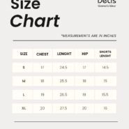 SIZE CHART SHORTS